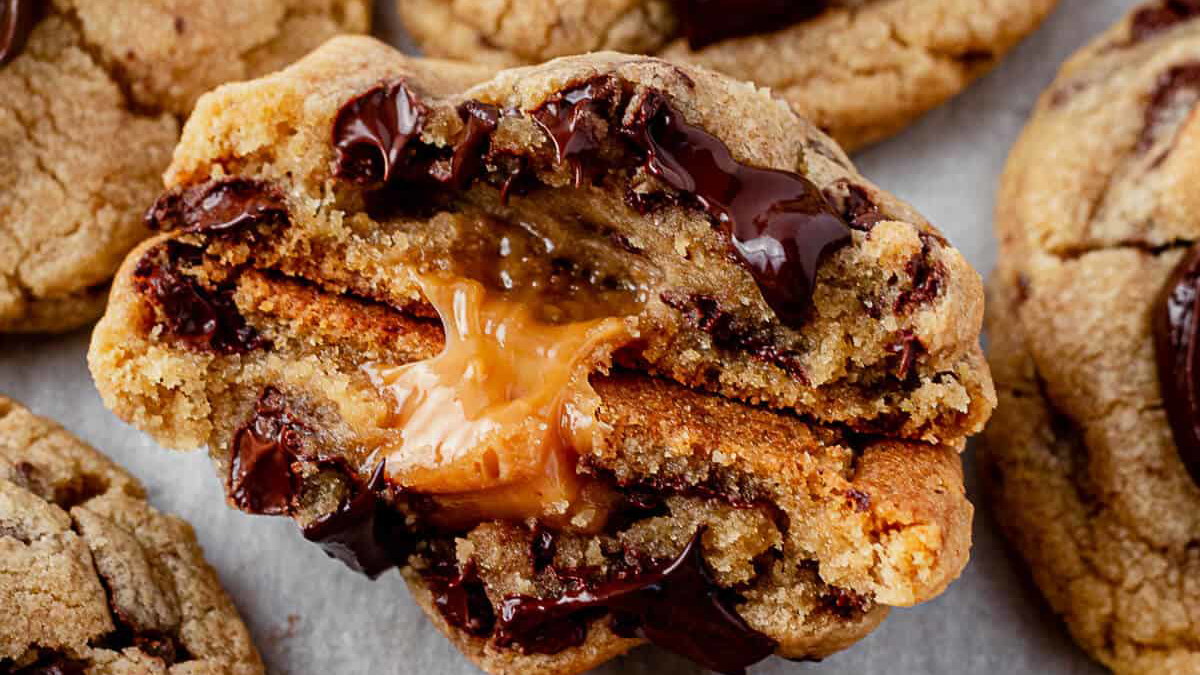 Caramel Swirl Brown Butter Cookies — With Natural Brown Tint