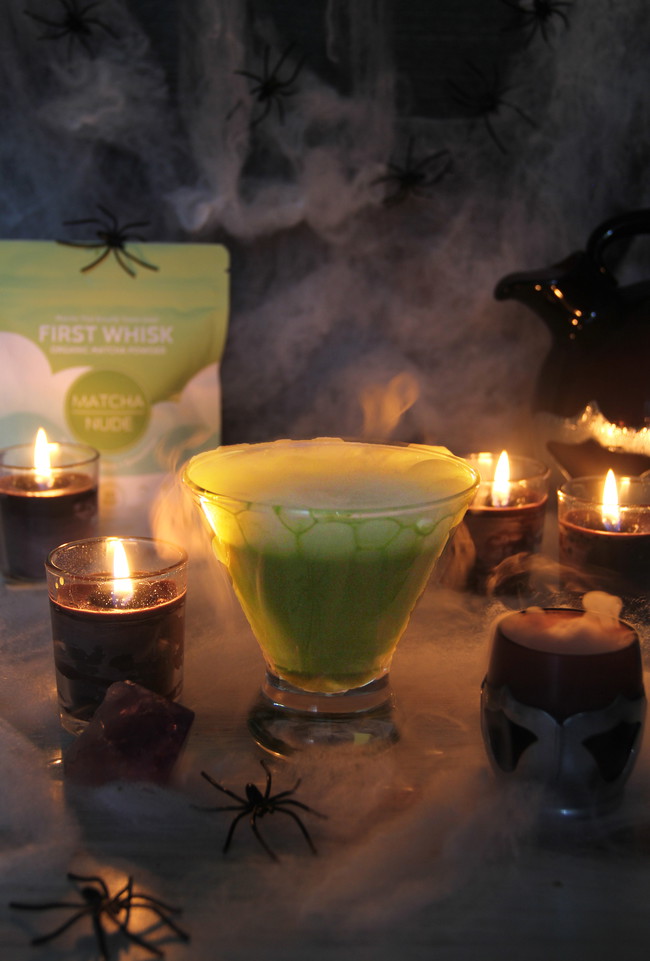 Image of 🧟‍♂️ FrankenFizz: The Ultimate Halloween Matcha Mocktail 💚✨