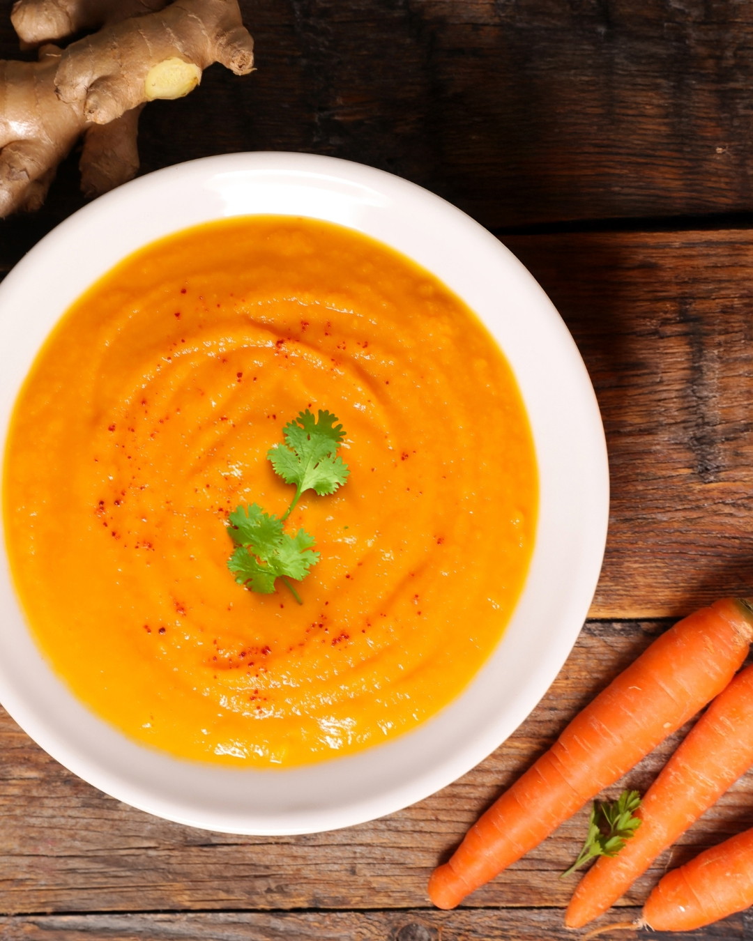 Black Garlic & Ginger Carrot Soup