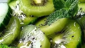 Image of Kiwi Cucumber Mint Salad