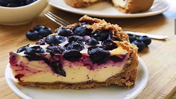 Image of Healthy Blueberry Cheesecake