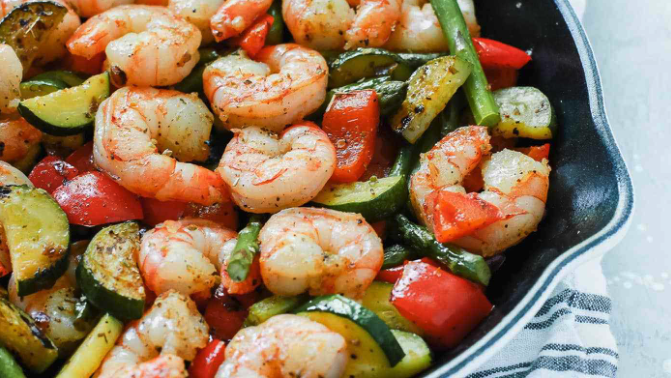 Image of Prawn and Veggie Pan