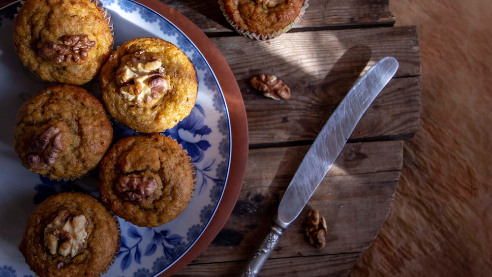 Image of Pumpkin and Walnut Muffins