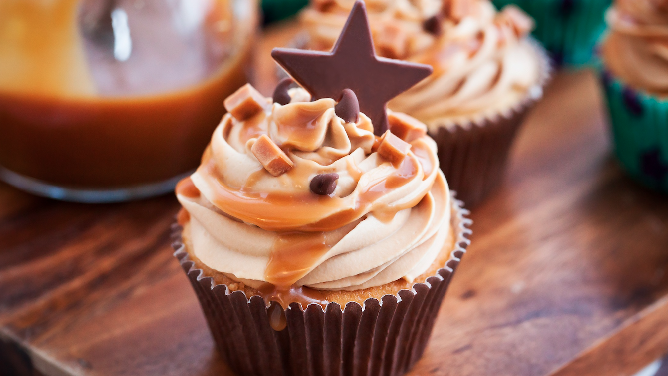 Image of Salted Caramel Vanilla Cupcakes