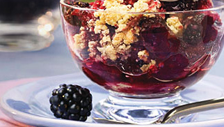 Image of Ginger Toasted Millet with Blackberry Chia Sauce