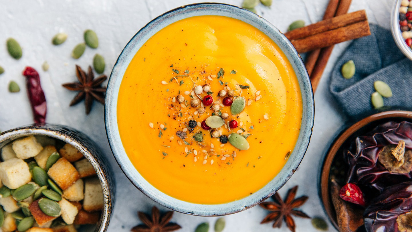 Image of Butternut Pumpkin and Sweet Potato Soup