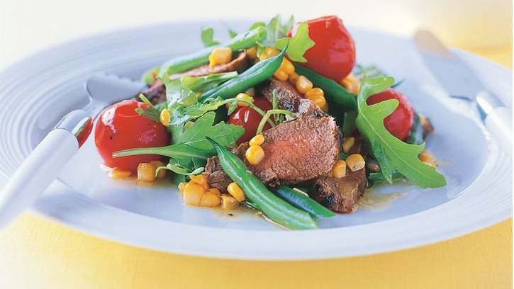 Image of Chargrilled Lamb, Corn and Green Bean Salad