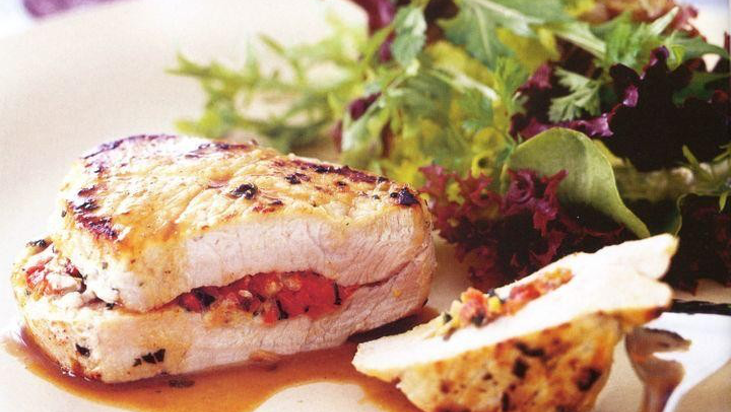 Image of Pork Medallions with Tomato, Oregano & Pine Nuts