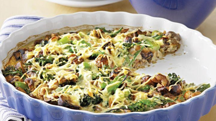 Image of Mushroom and Broccolini Crustless Quiche