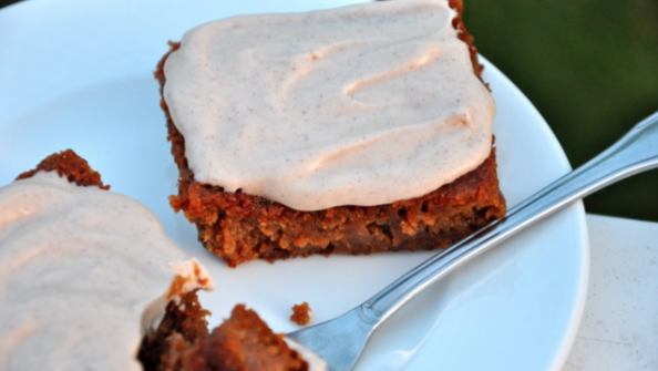 Image of Healthy Spice Cake with Maple Frosting