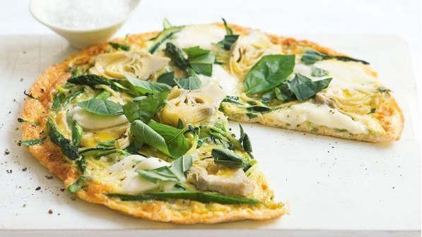 Image of Zucchini, Artichoke & Asparagus Frittata