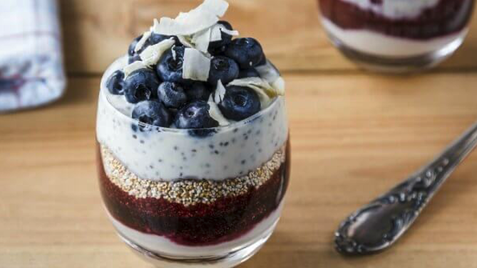Image of Coconut Chia Berry Parfait