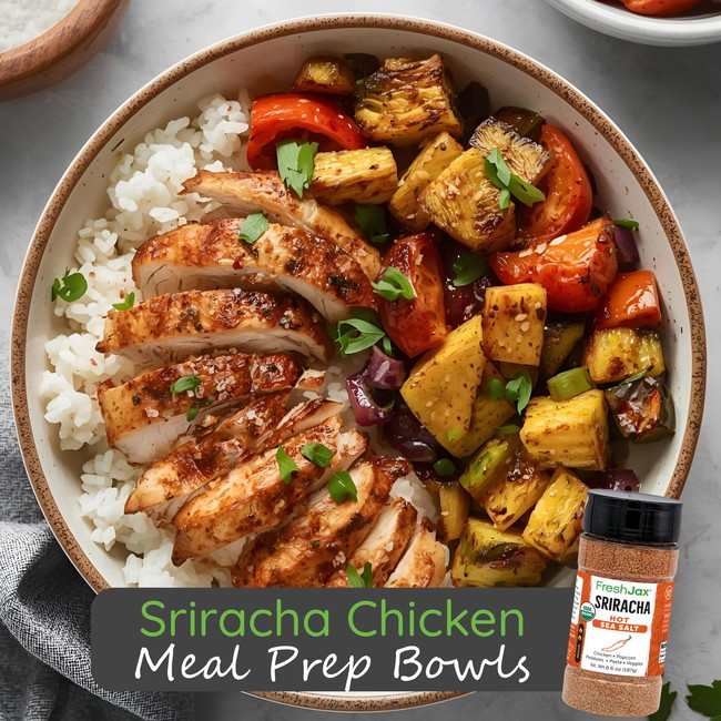 Image of Sriracha Chicken Meal Prep Bowls