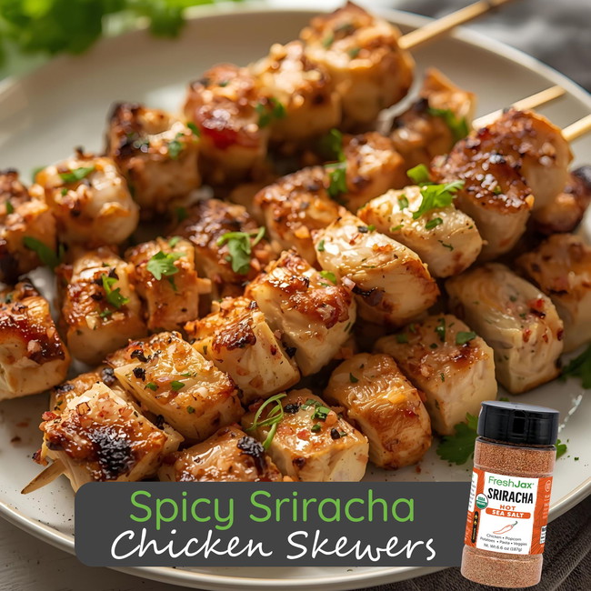 Image of Spicy Sriracha Chicken Skewers