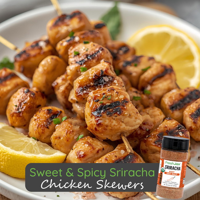 Image of Sweet & Spicy Sriracha Chicken Skewers