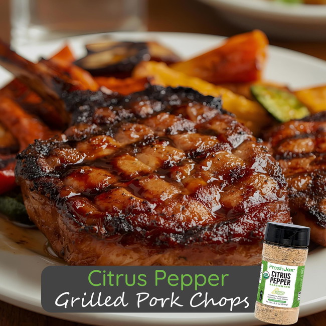 Image of Citrus Pepper Grilled Pork Chops