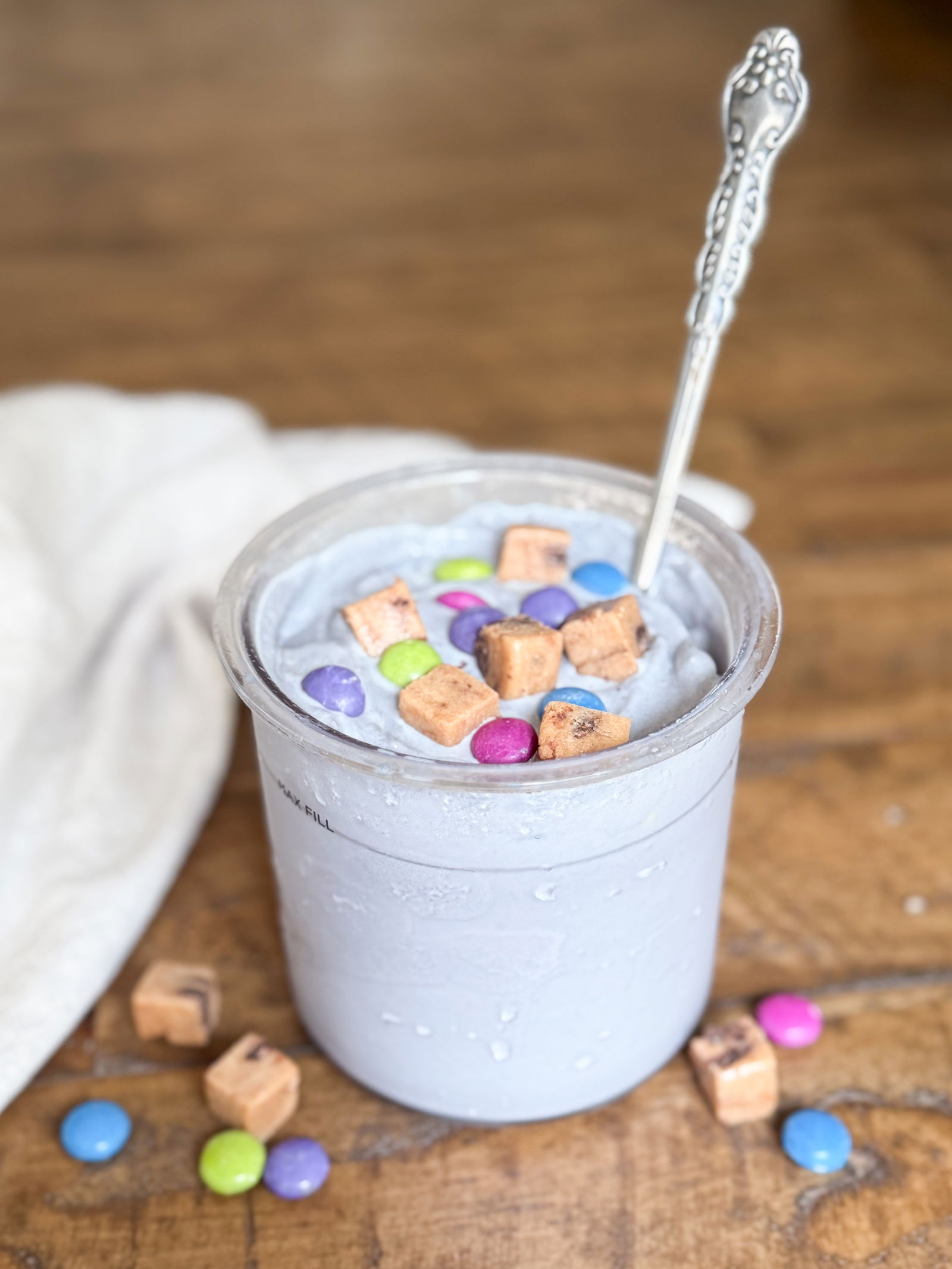 High Protein Cookie Monster Ninja Creami Blizzard – thepeachiespoon