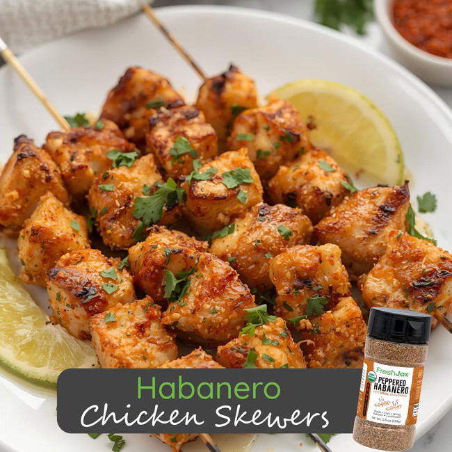 Image of Habanero Chicken Skewers (Quick Weeknight Dinner)