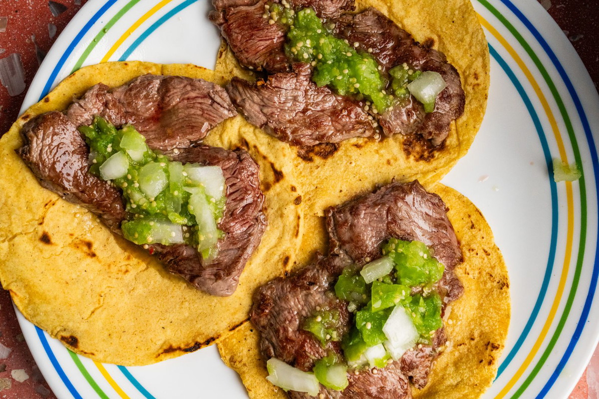 El Califa-Style Gaonera Tacos (Steak Tacos)