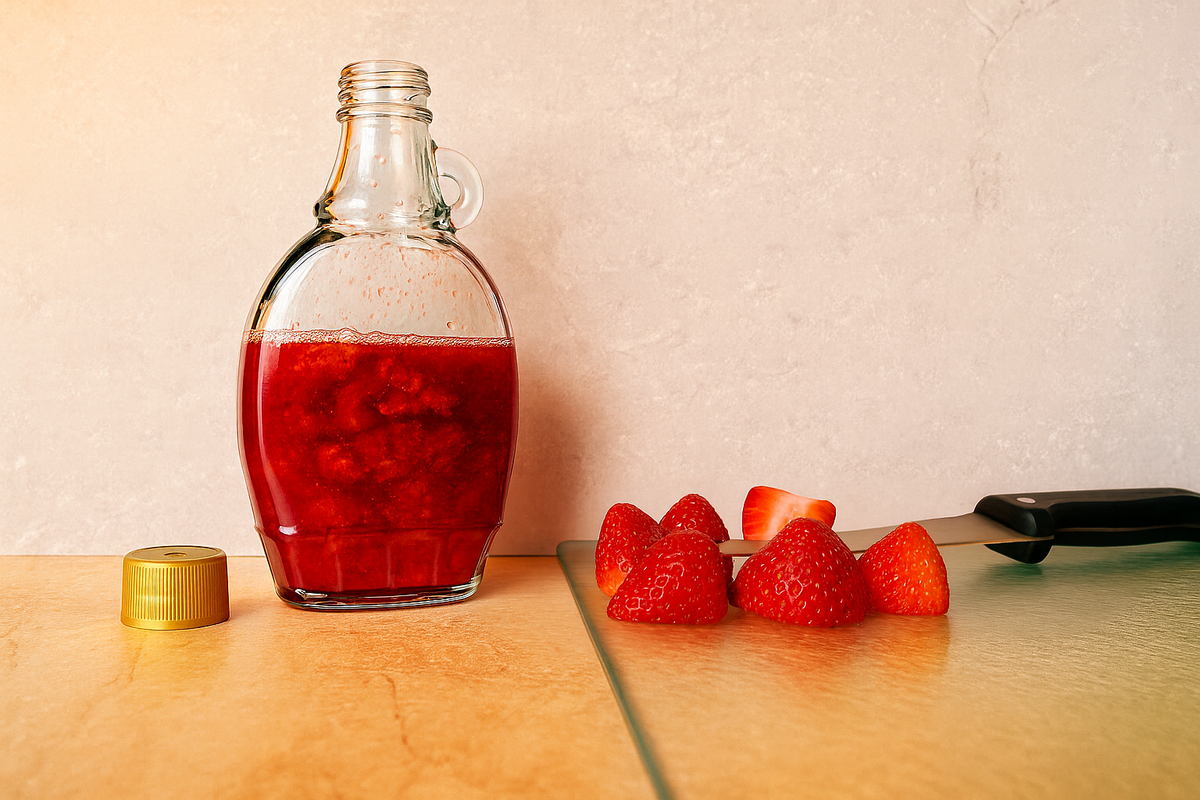 đHomemade Strawberry Maple Syrup