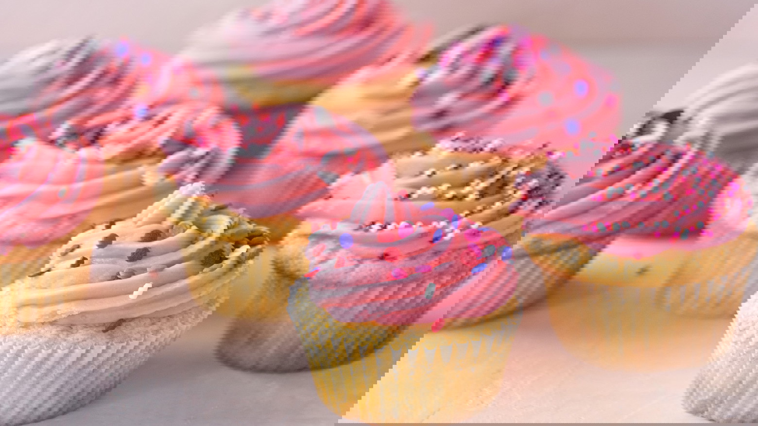 Pink Cupcake Frosting with Natural Food Coloring