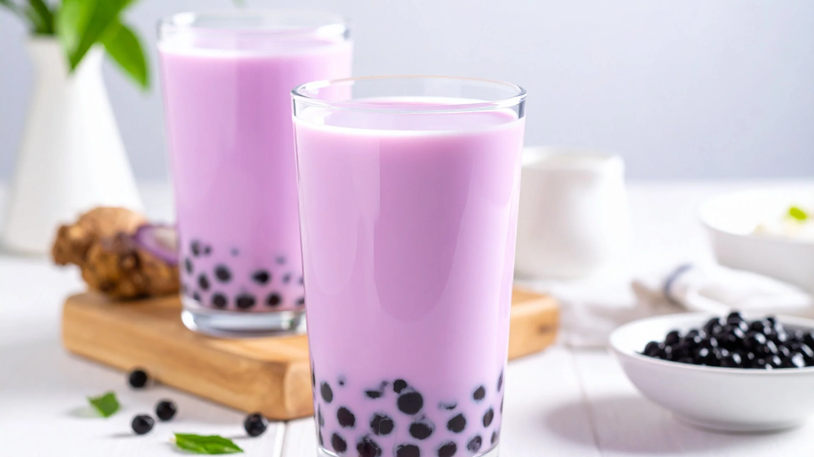 How to Make Ube Milk Tea with Purple Ube Extract