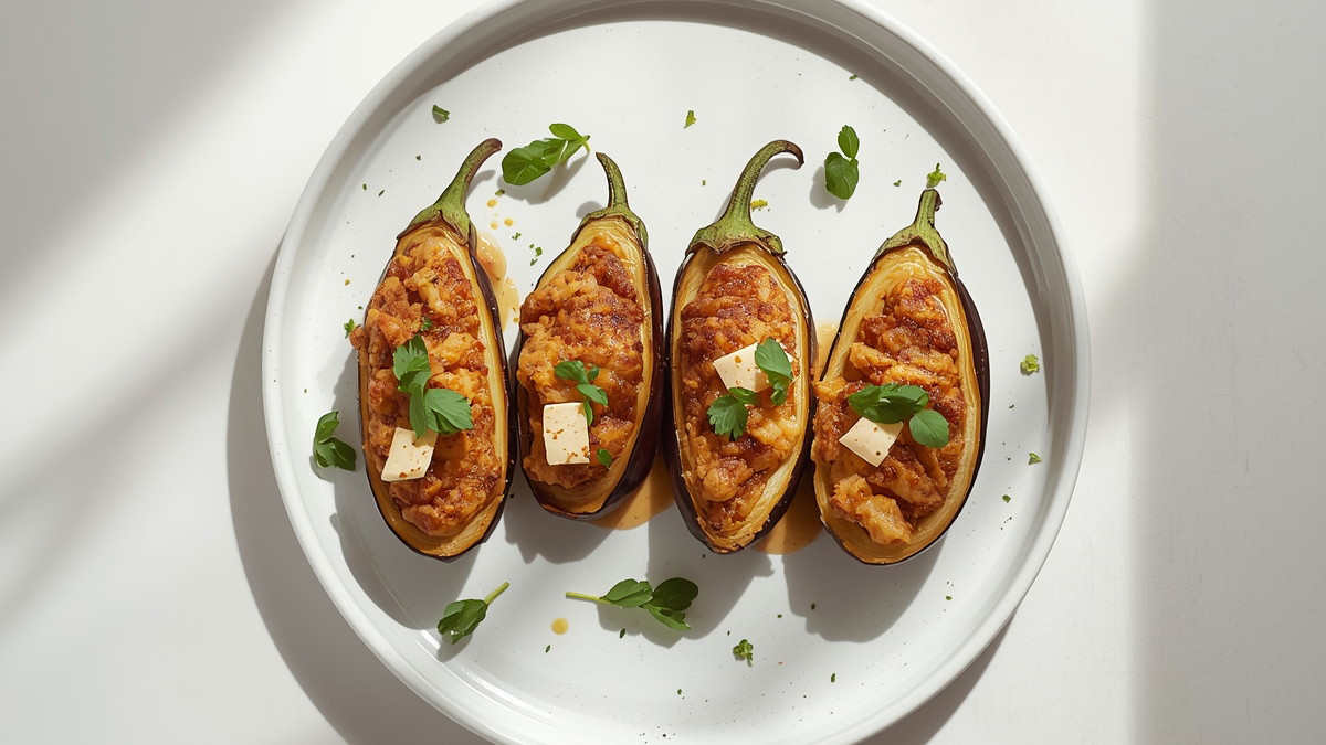 Image of Stuffed Eggplant Recipe