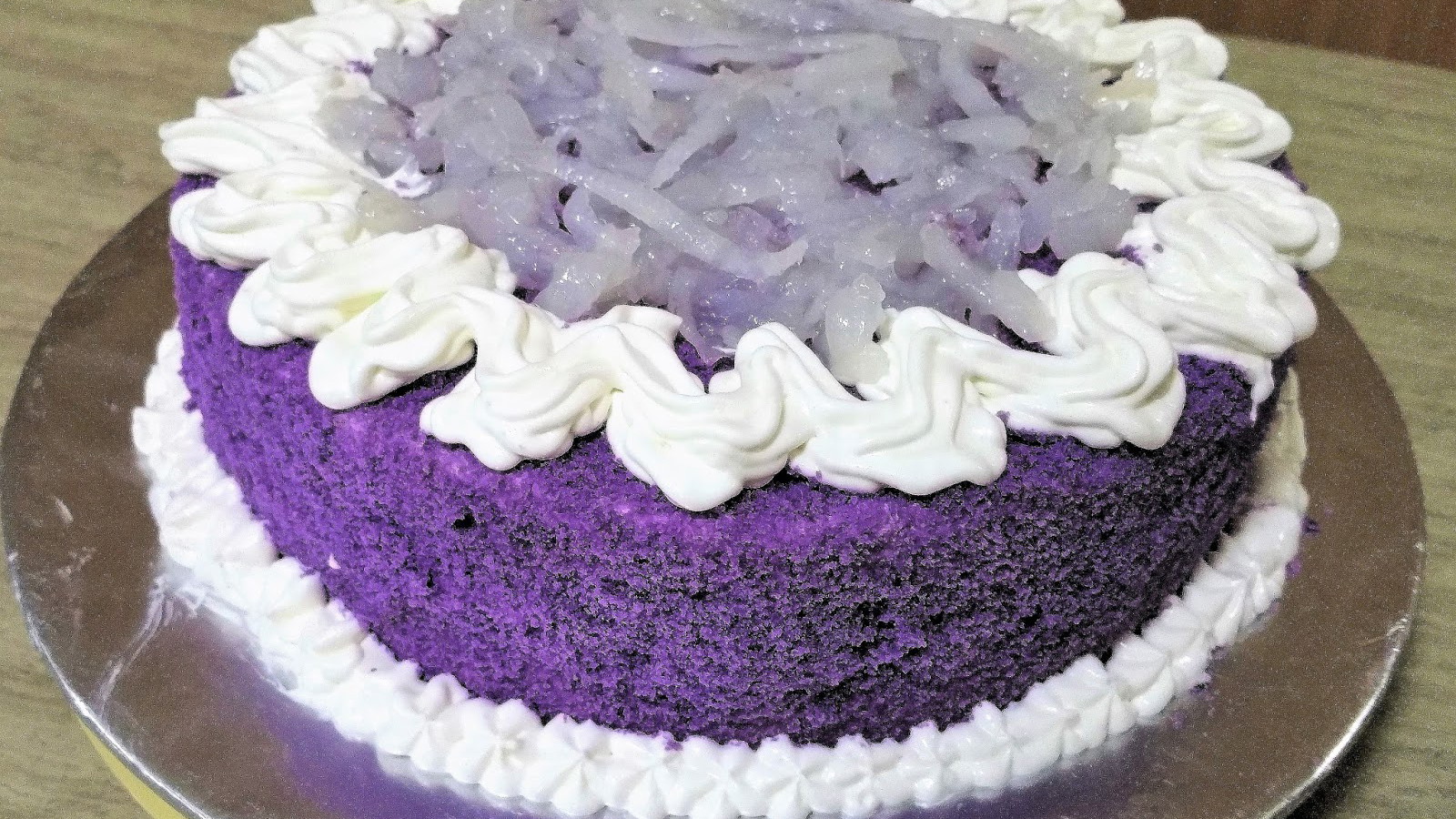 Ube Coconut Chiffon Cake — Easy Recipe with Purple Ube Extract (Water-Soluble)