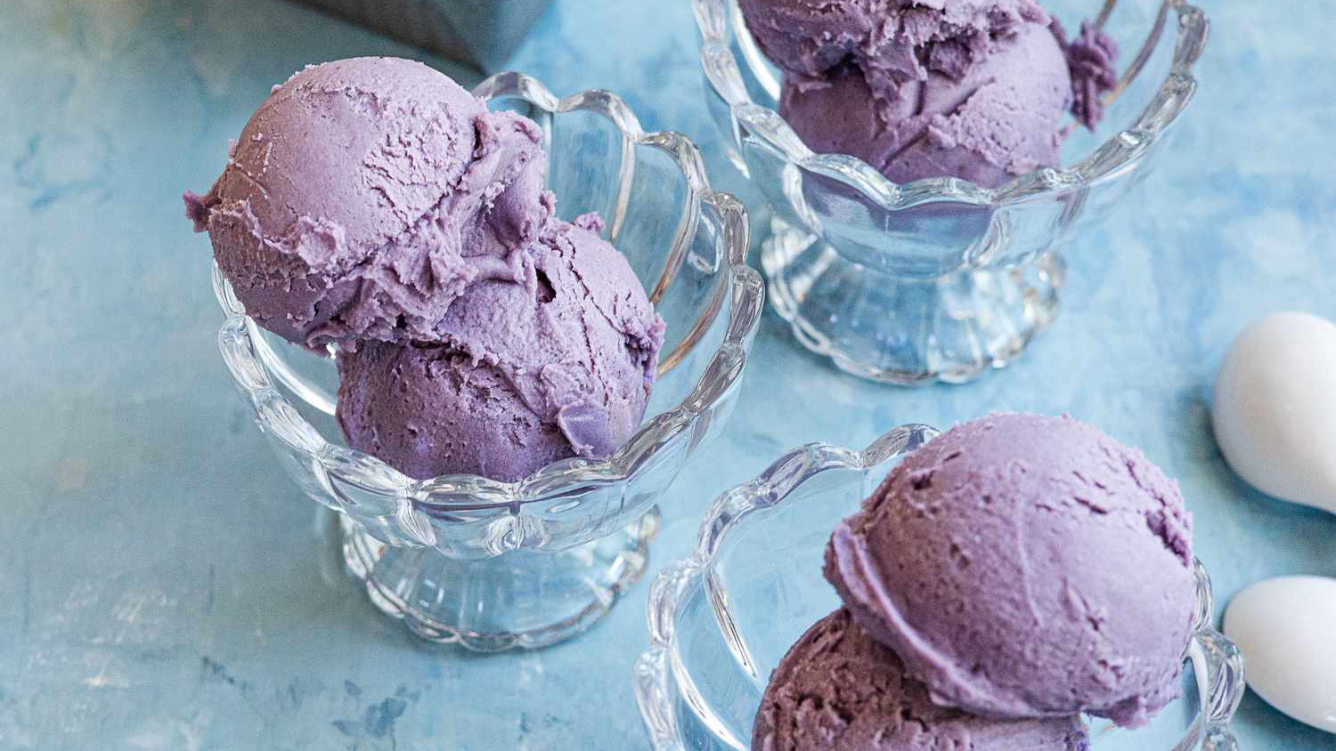 Ultra-Creamy Purple Ube Ice Cream using Purple Ube Extract (Water-Soluble)