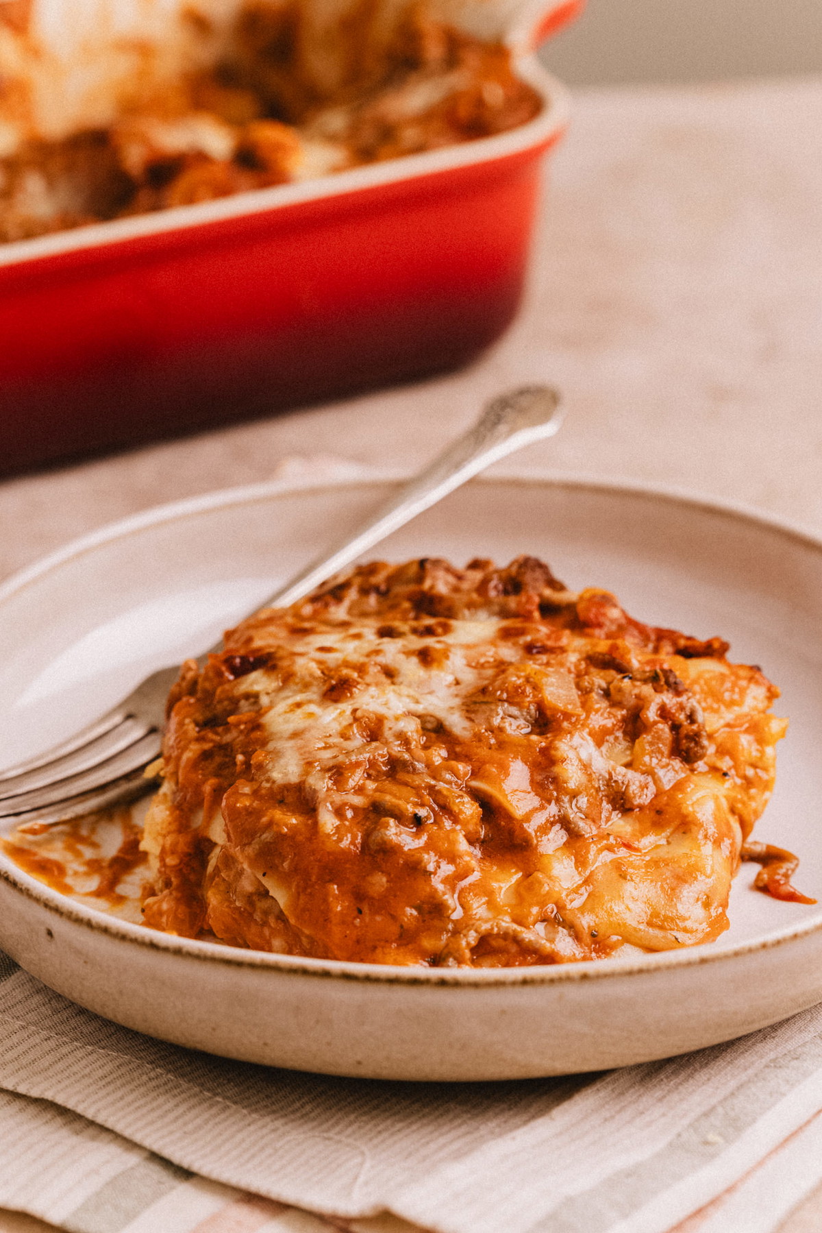Lasaña bolognesa