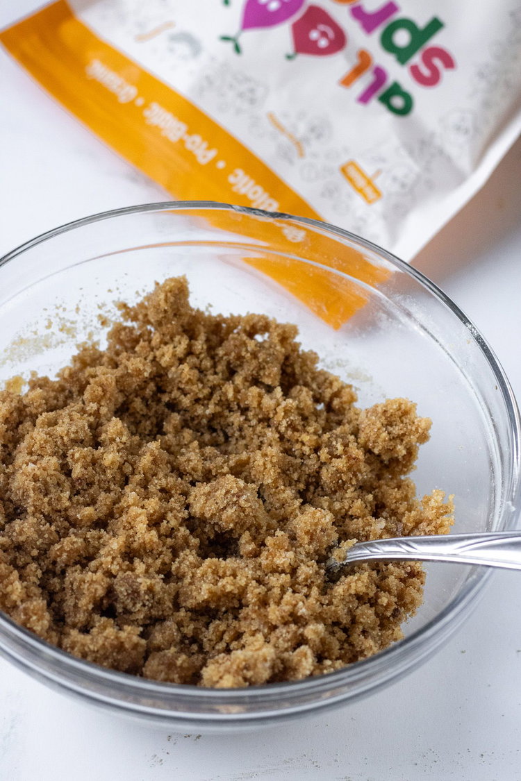 Image of Make the crumb topping. Mix together all the flour and...