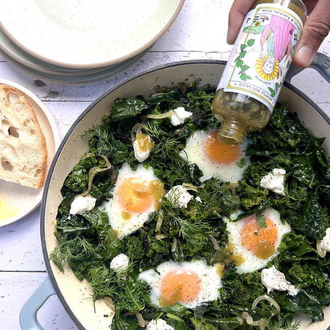 Image of Green Eggs with Saint Peter