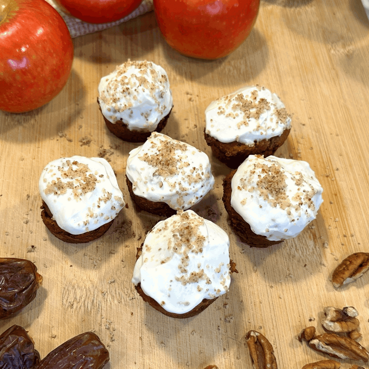 Caramel Apple Pecan Cupcakes