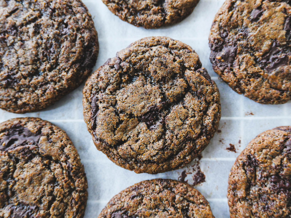 Vegan chocoladekoekjes met koffie