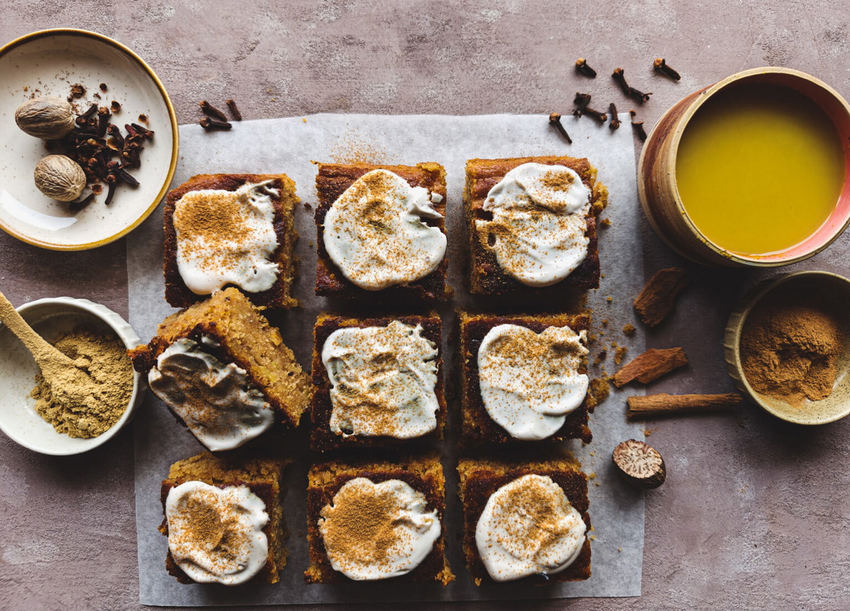Vegan appel-spice cake