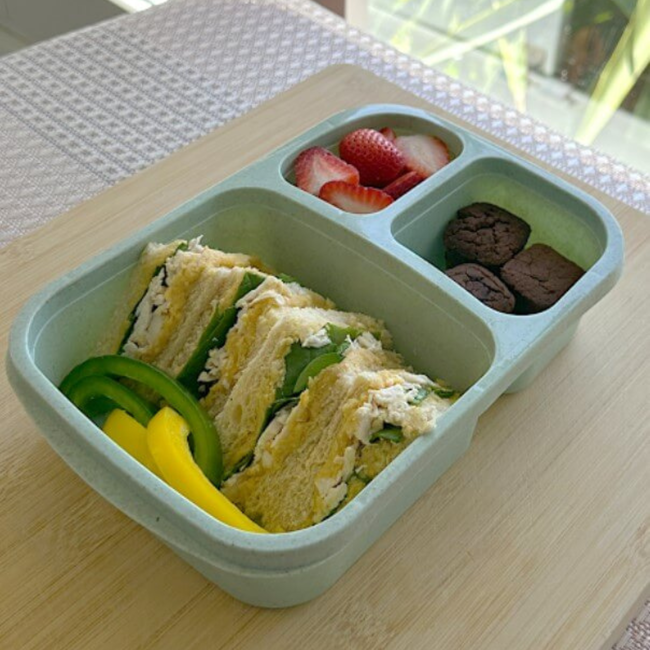 Image of Nourishing Toddler Lunchbox 2 ft. Mandy’s Black Bean & Date Brownies