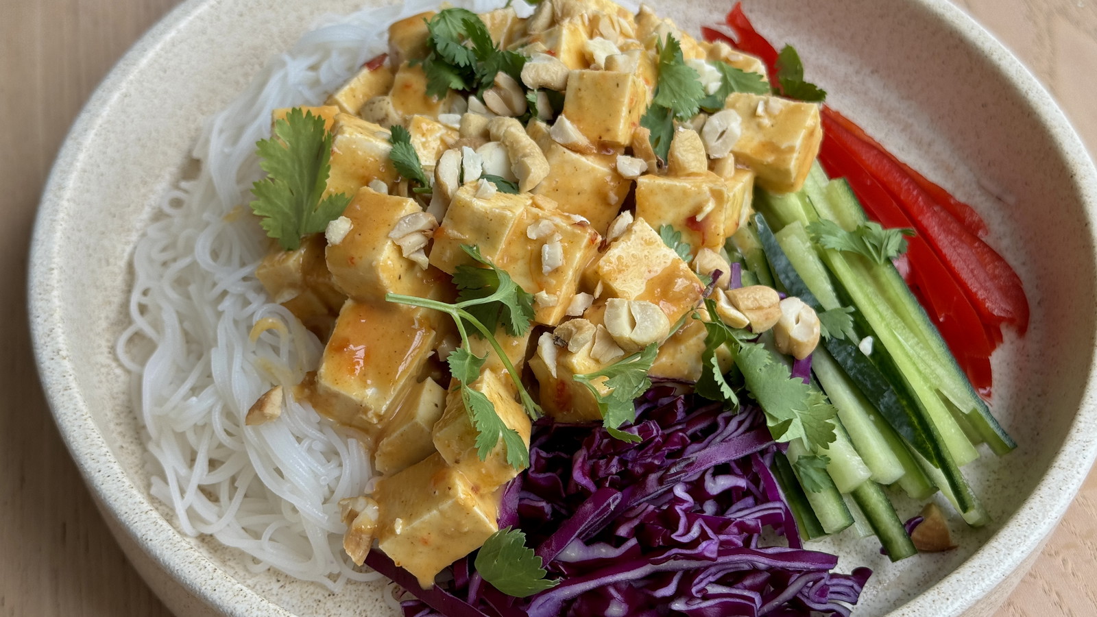 Image of Satay Tofu Vermicelli Noodles
