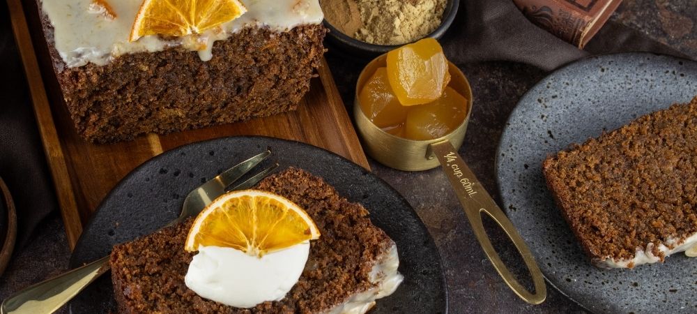 Sticky Blood Orange Marmalade & Ginger Loaf