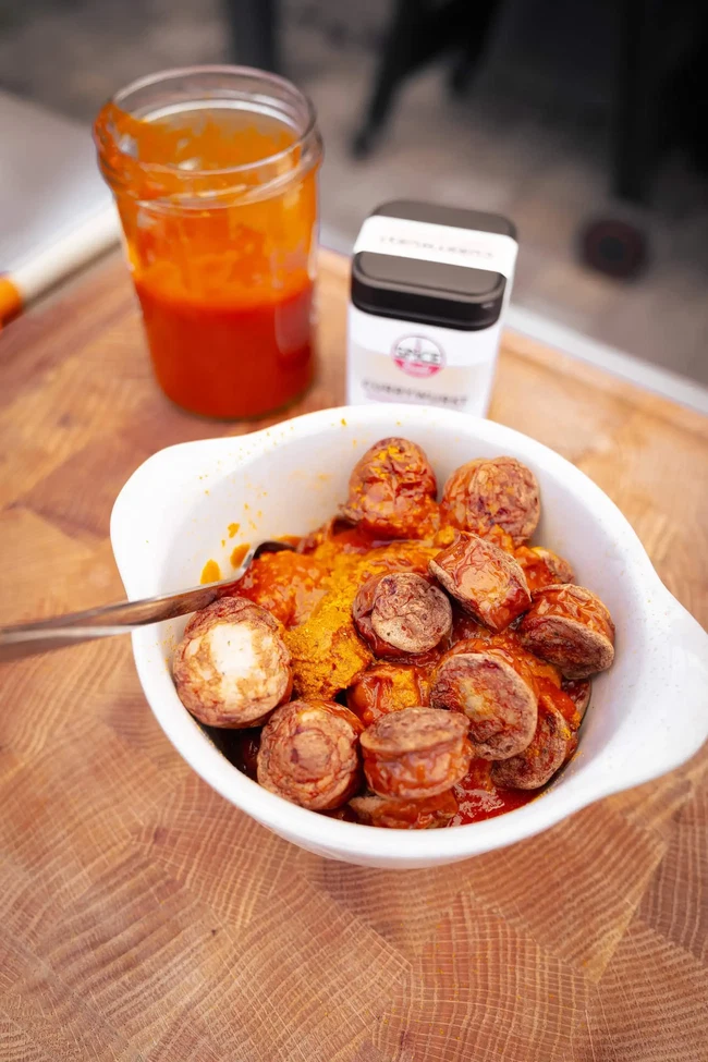 Image of Die beste Currywurst aus der Heißluftfritteuse