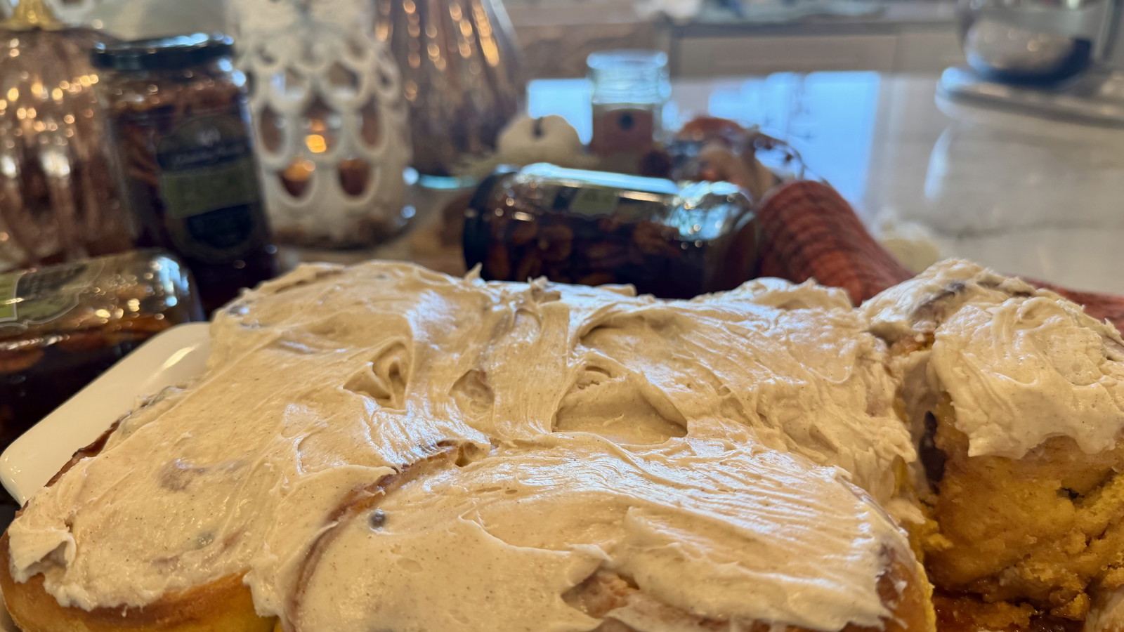 Image of Bourbon Pecan Pumpkin Cinnamon Rolls
