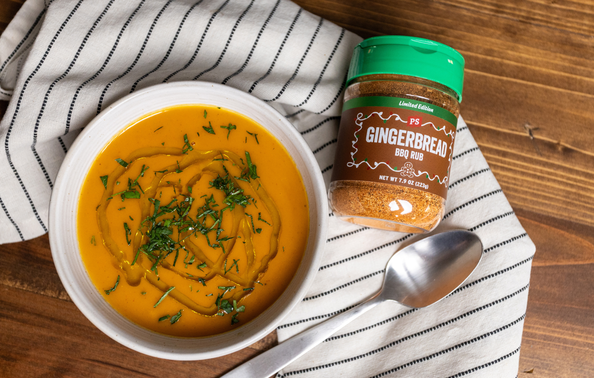 Gingerbread Smoked Butternut Squash Soup