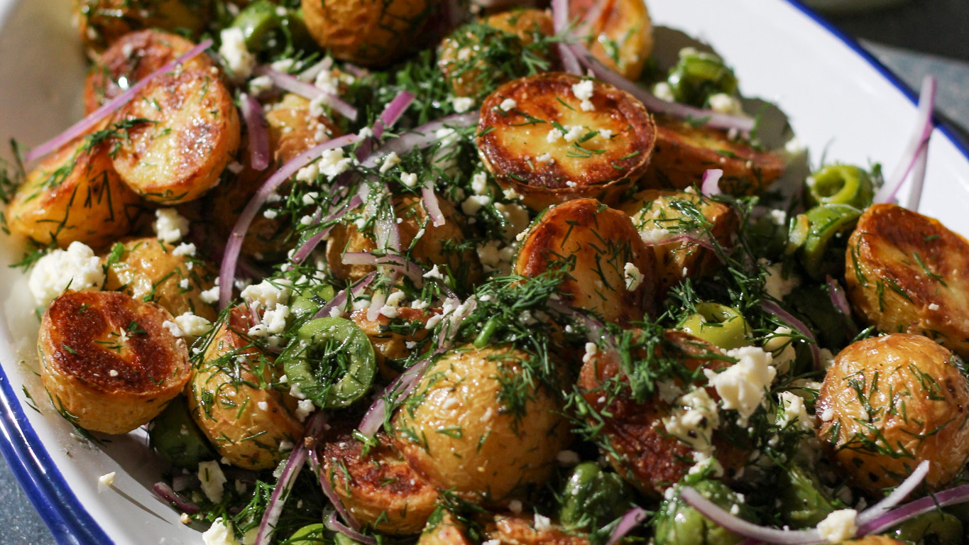 Image of Crispy Mediterranean Potato Salad