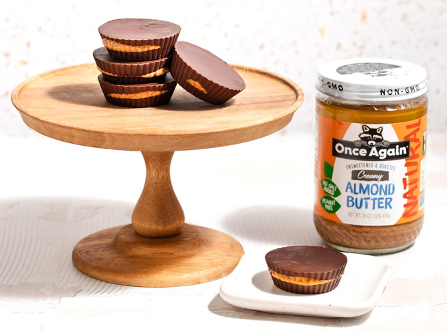 Image of Dark Chocolate Almond Butter Cups