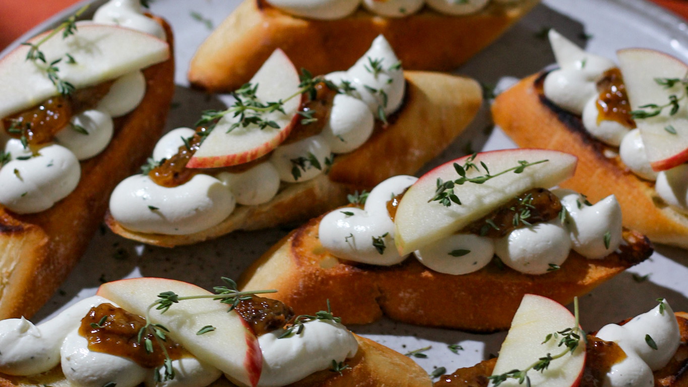 Image of Whipped Goat Cheese Crostini