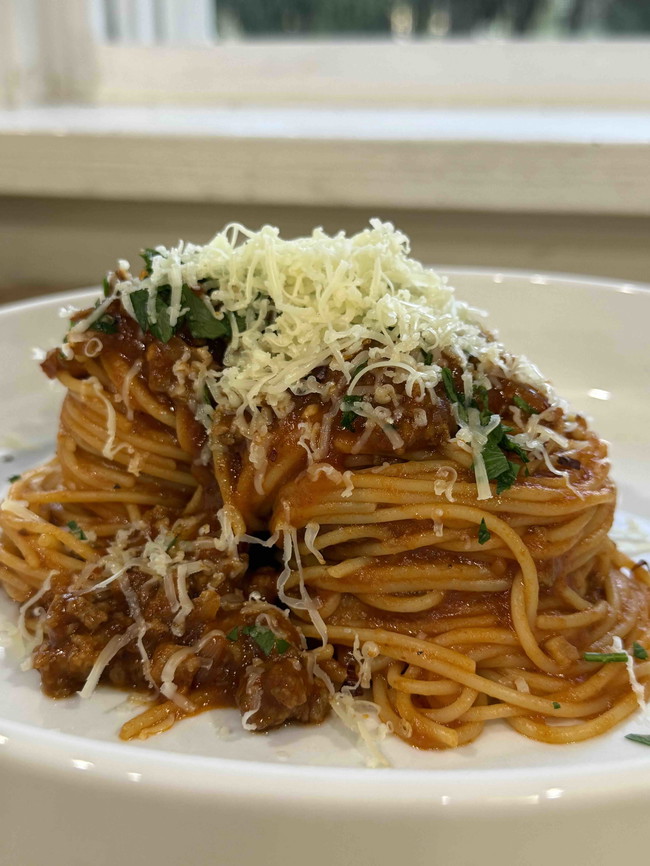 Image of Homemade Spaghetti with Sausage Meat Sauce