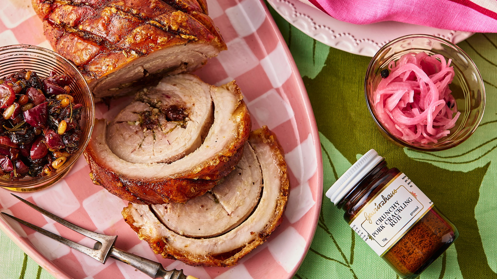 Image of Porchetta with Macadamia & Cherry Filling