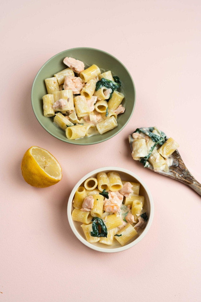 Image of Snabb och krämig laxpasta
