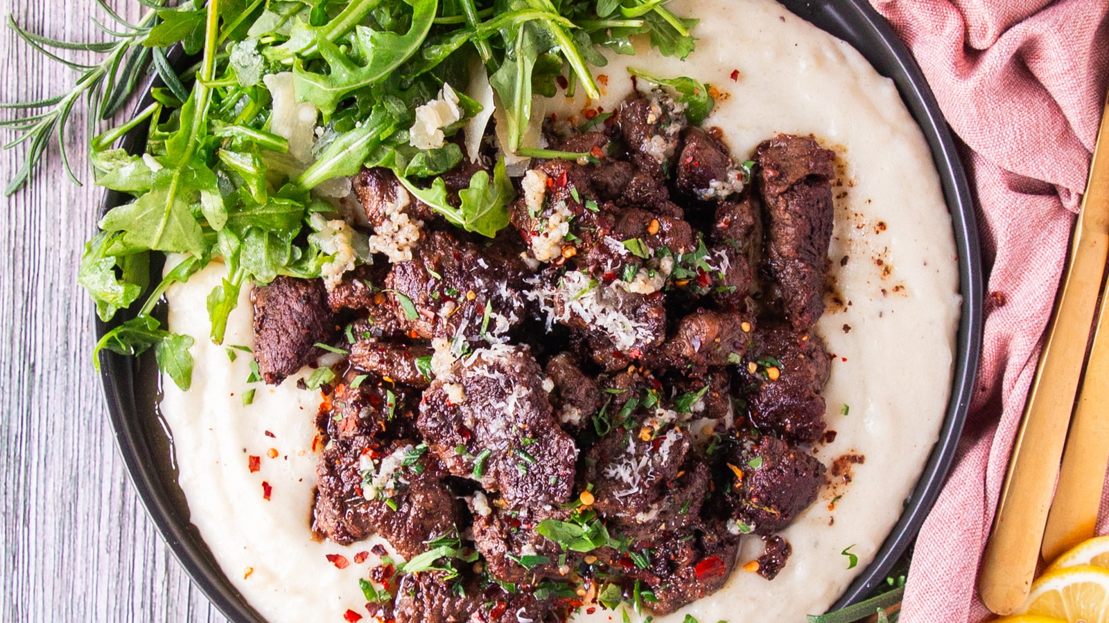 Image of Steak Bites with Herb Garlic Butter