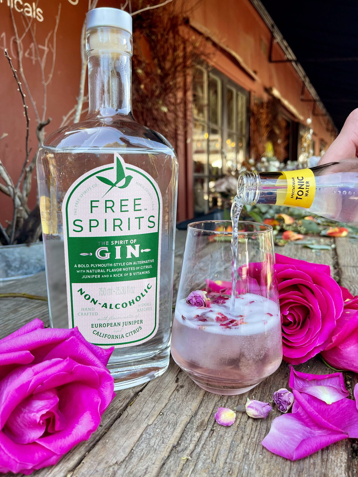 Pink Gin & Tonic (Non-Alcoholic)