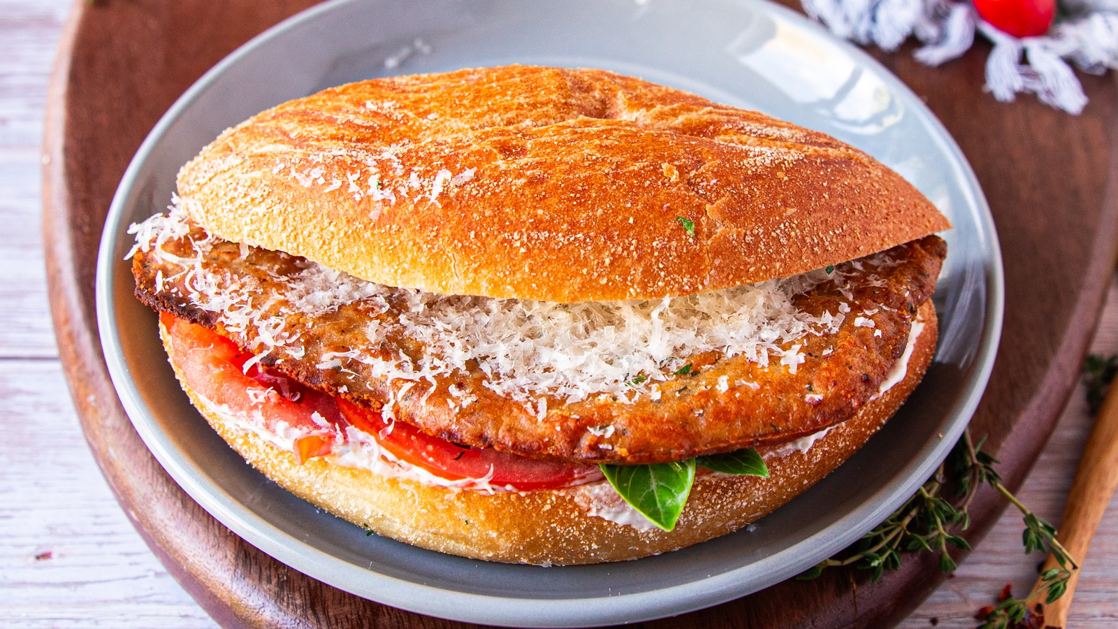 Image of Chicken Schnitzel Sandwich with Lemon Aioli